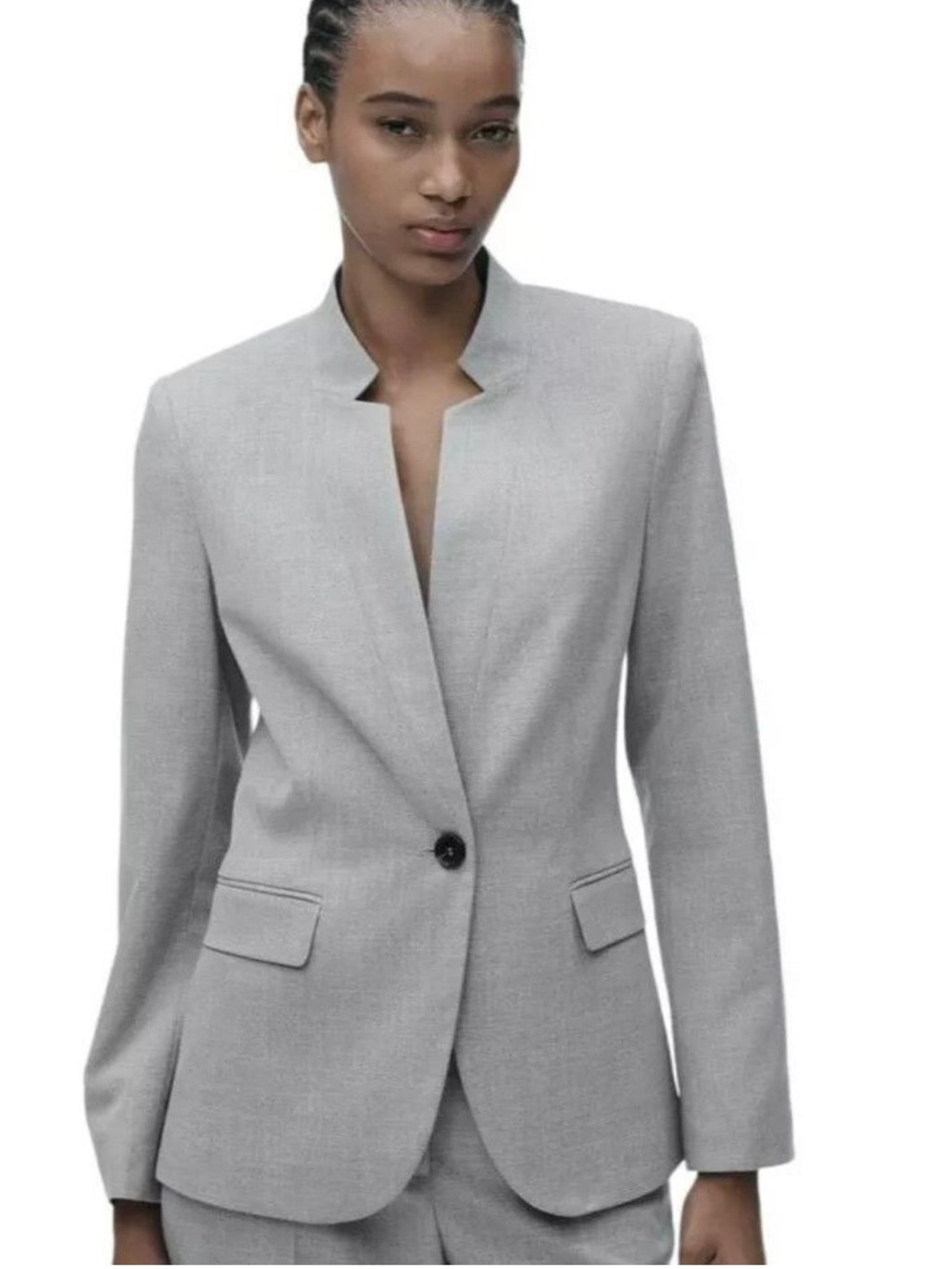 ZARA Gray Tailored Two-Piece Suit – Size 6